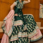 Bridal Crimson Red Heavily Embroidered Lehenga Set