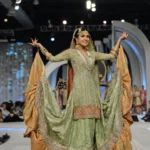 Bridal Mint Green & Gold Farshi Gharara Set