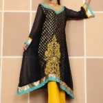 Formal Black Gold Polka Jacquard & Mustard Yellow Suit