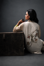 Gul Mahal Beige Patchwork Printed Kurti & Pants Set - Image 2