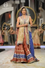 Runway Gold & Rust Multi-Color Bridal Sharara Set