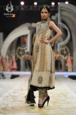 Runway Gold & Black Embellished Anarkali & Churidar Set