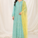Kalidar Set – Sea Green & Yellow