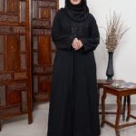 Black Lace Abaya