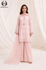 Floral Chikan Kari Suit - Image 3