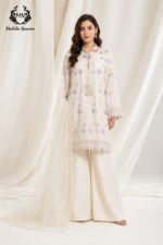 Floral Chikan Kari Suit - Image 5