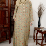 Sage Floral Abaya