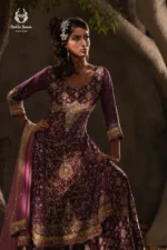 Bridal Plum & Pink Lehenga Choli Set - Image 2