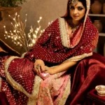 Bridal Maroon & Pink Lehenga Set