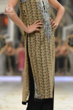 Runway Gold Lace & Black Embellished Palazzo Set - Image 2